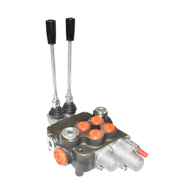 Hydraulic distributor with 2 levers 1 floating 80L/min.